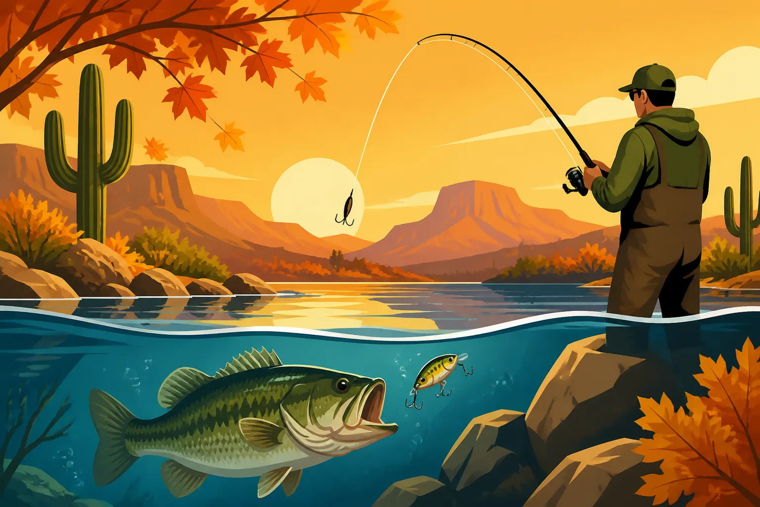 Fall Fishing Strategy for Desert Lakes