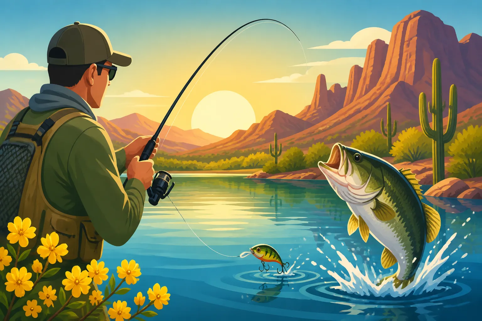Spring Fishing Strategy for Desert Lakes