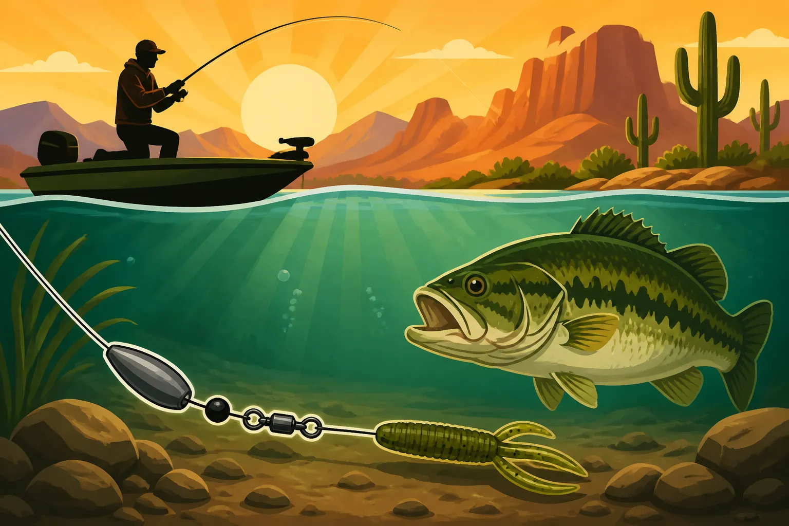 How to Fish a Carolina Rig for Largemouth Bass