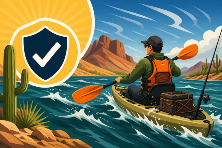 Is Kayak Fishing Safe on Windy Desert Lakes?