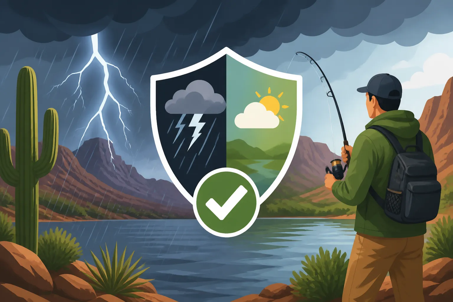 Can You Fish Safely During Monsoon Season in Arizona?