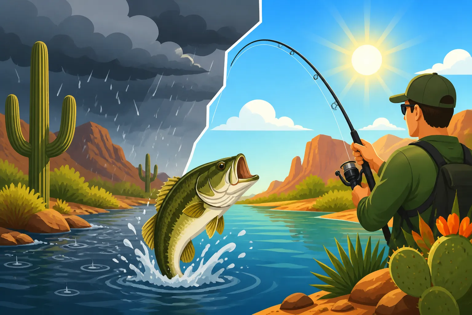Can You Fish Right After It Rains in Arizona?
