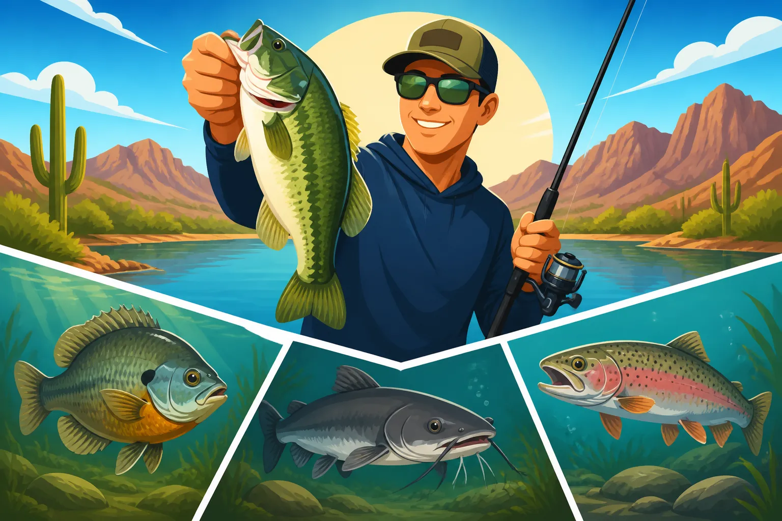 Can You Catch Multiple Species in One Trip at a Community Lake?